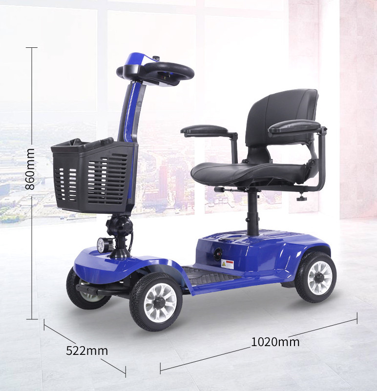 Xe điện bốn bánh S-02 người khuyết tật chăm sóc người già trẻ em