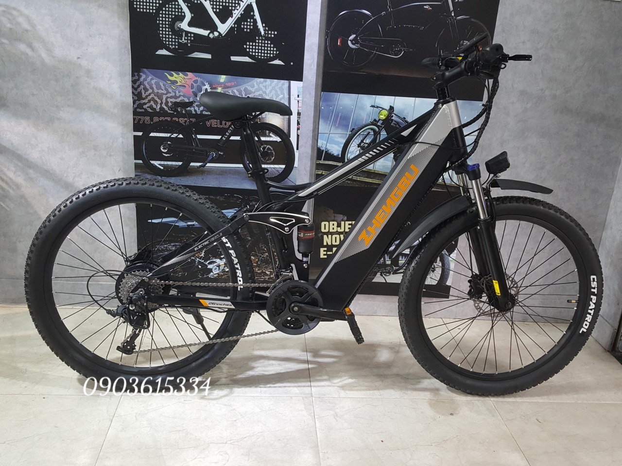 Xe đạp ZHENGBU M10 48V 23Ah 750W trợ lực điện Đài loan