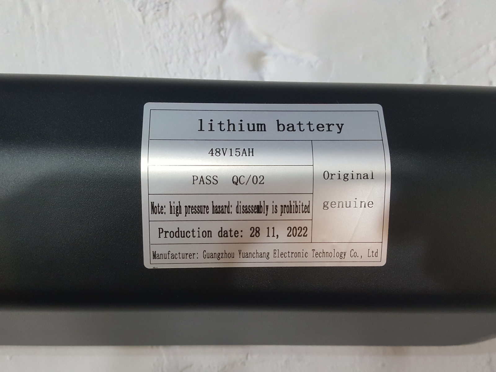 Pin Lithium 48V15AH Chính Hãng Xe Trợ lực điện DISIY S9