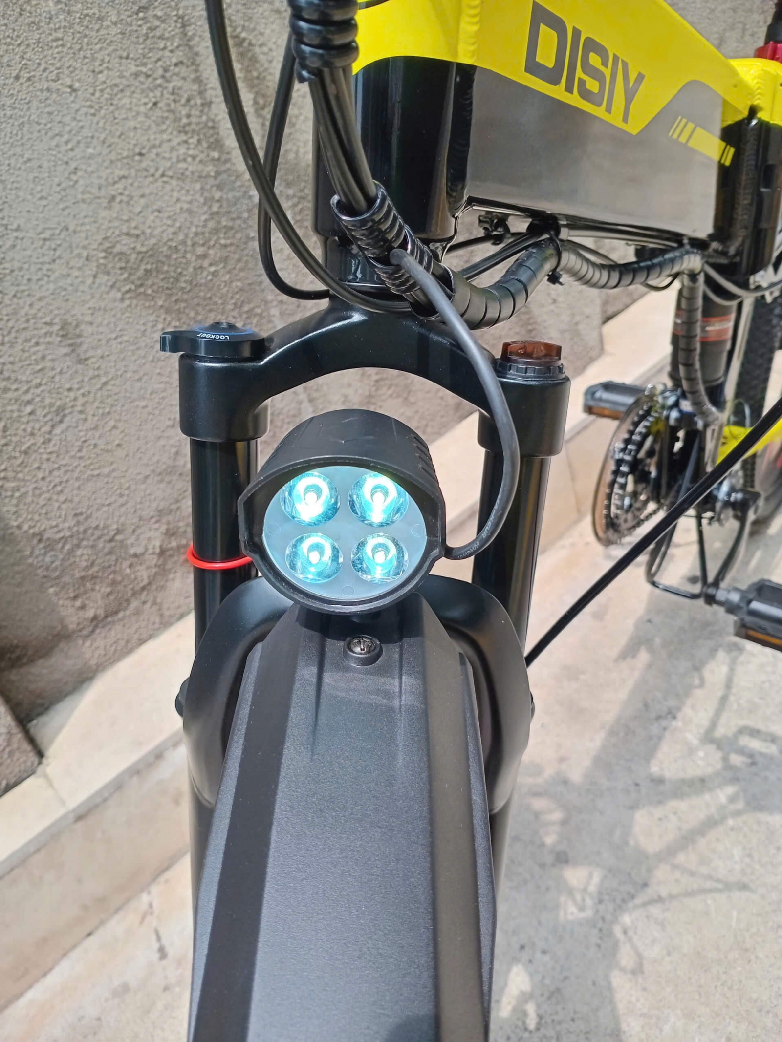 Xe đạp trợ lực điện Disiy City Bike 48V10.4AH 400W Bánh Măm Màu Vàng