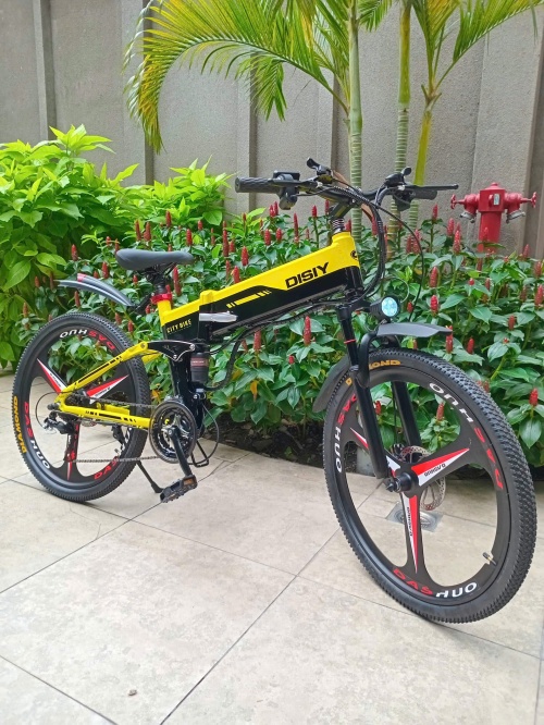 Xe đạp trợ lực điện Disiy City Bike 48V10.4AH 400W Bánh Măm Màu Vàng