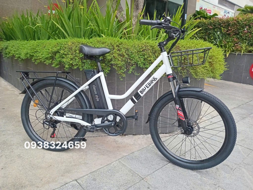 Xe đạp trợ lực điện Citybike Bluebike (Trắng)