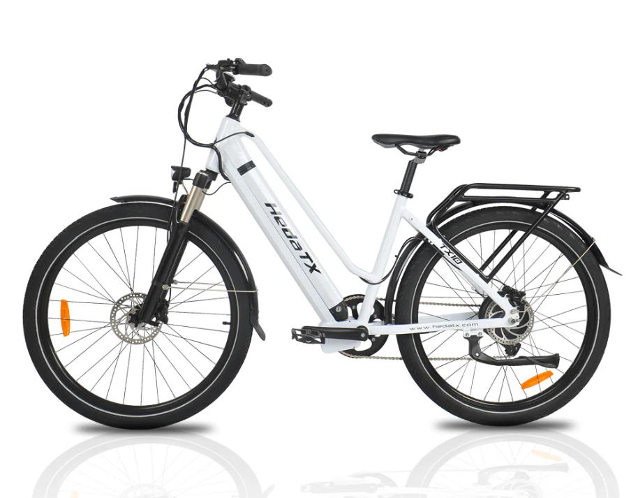 Xe đạp điện trợ lực Heda TX10 (trắng) - Ảnh 2